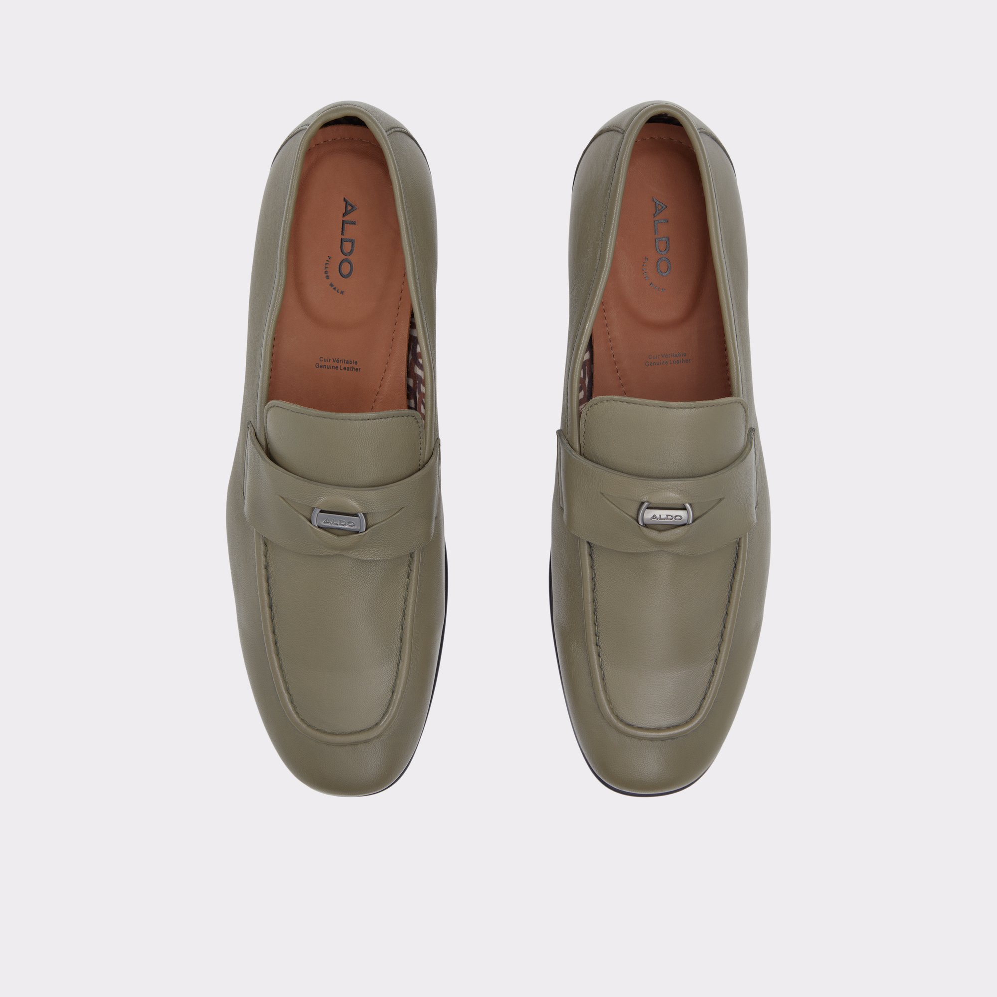 Khaki formal outlet shoes