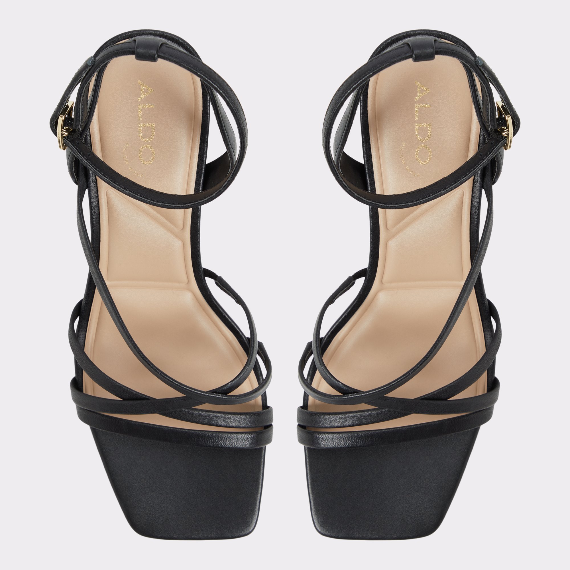【ALDO】本革☆Esther☆安定ブロックヒール・ストラップサンダル Esther Black Women's Block heels | ALDO US