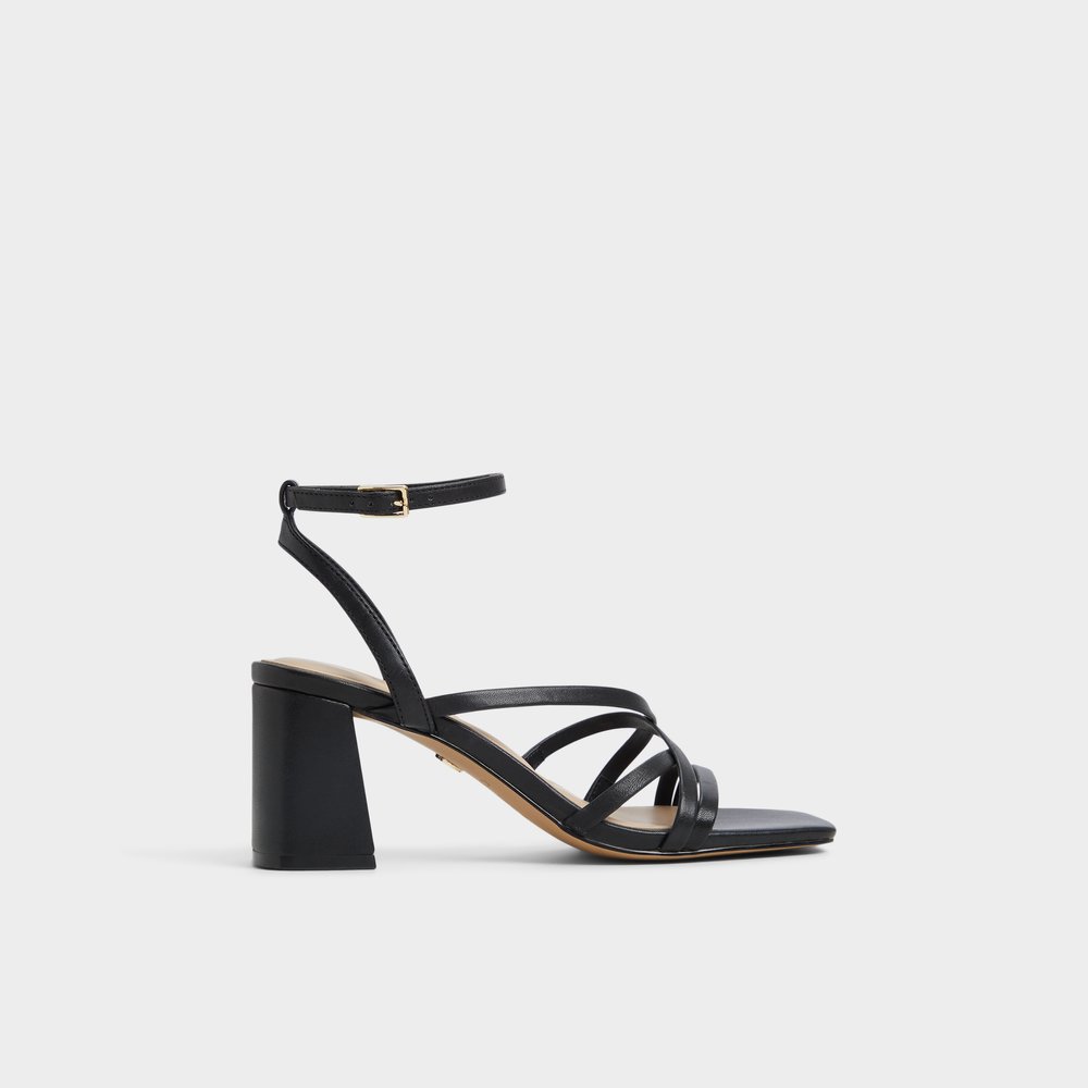【ALDO】ストラップ ブロック ヒールサンダル ★スタイルアップ esther_black_001-001-
