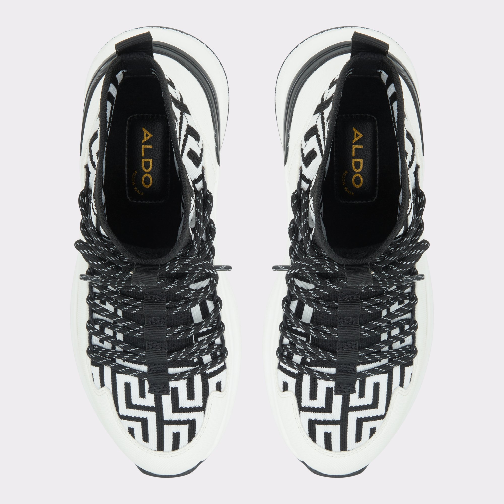 Everlynn White/Black Women's High top sneakers | ALDO US