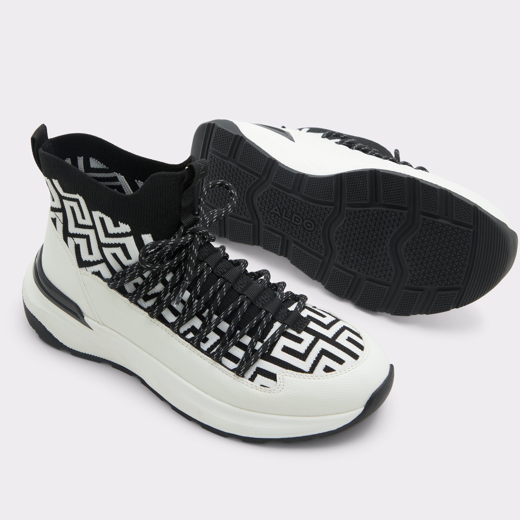 Everlynn White/Black Women's High top sneakers | ALDO US