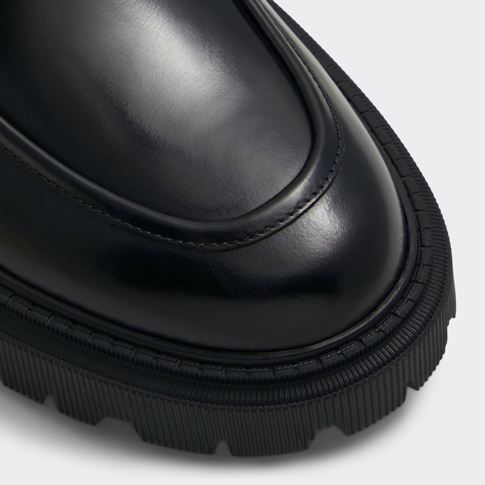 Exeter Black Leather Shiny Men's Loafers & Slip-Ons | ALDO Canada