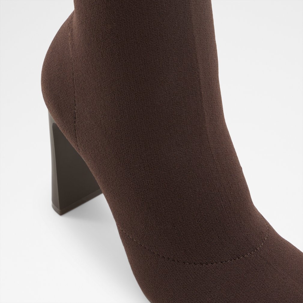 【追跡あり!】ALDO Faelora ラインストーン ハイヒール ブーツ Faelora Brown Overflow Women's Ankle boots | ALDO US