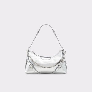 Women's silver shoulder bags sale