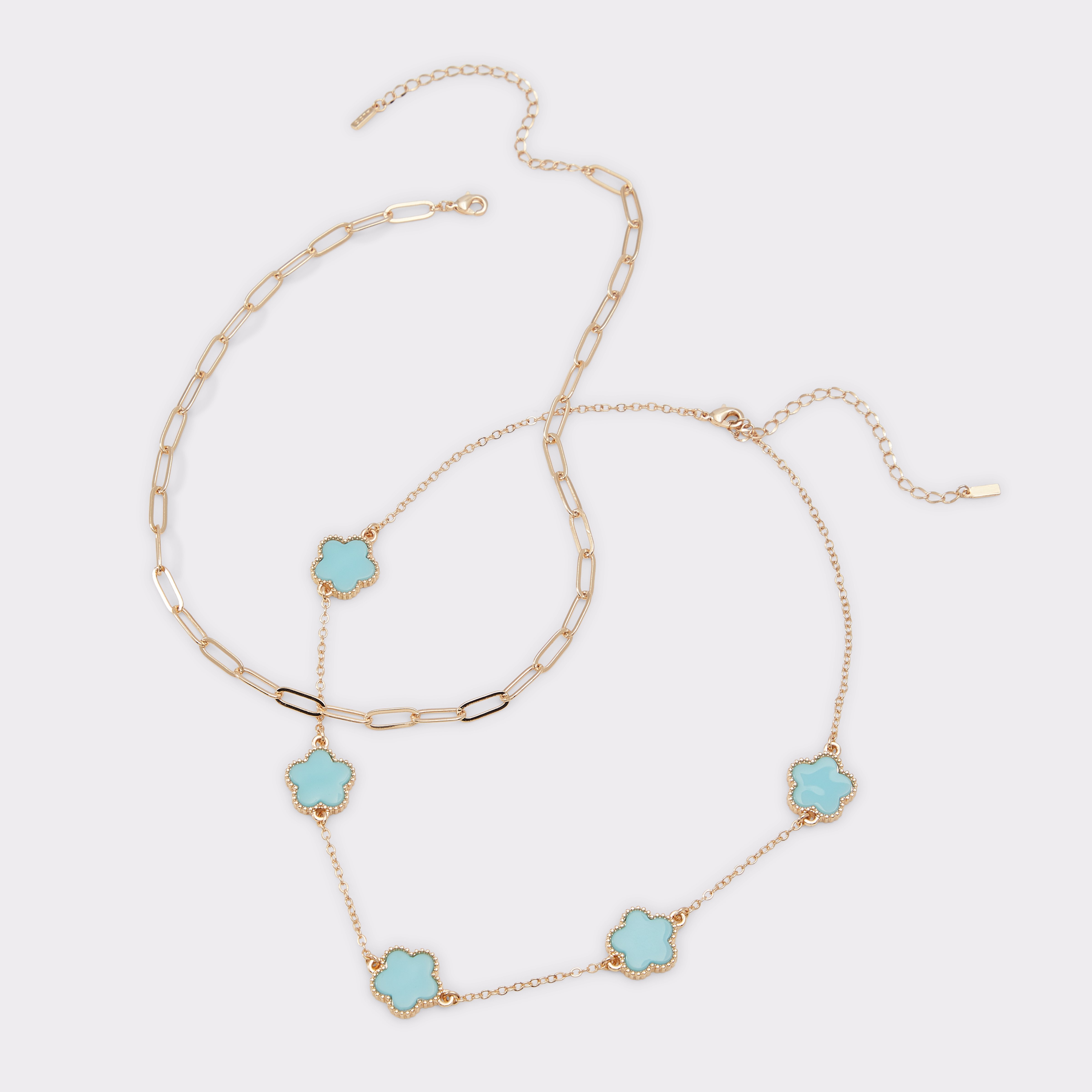 【ALDO】ターコイズ&お花プレート Feelinblue ネックレス 2点 Feelinblue Turquoise Women's Necklaces | ALDO US