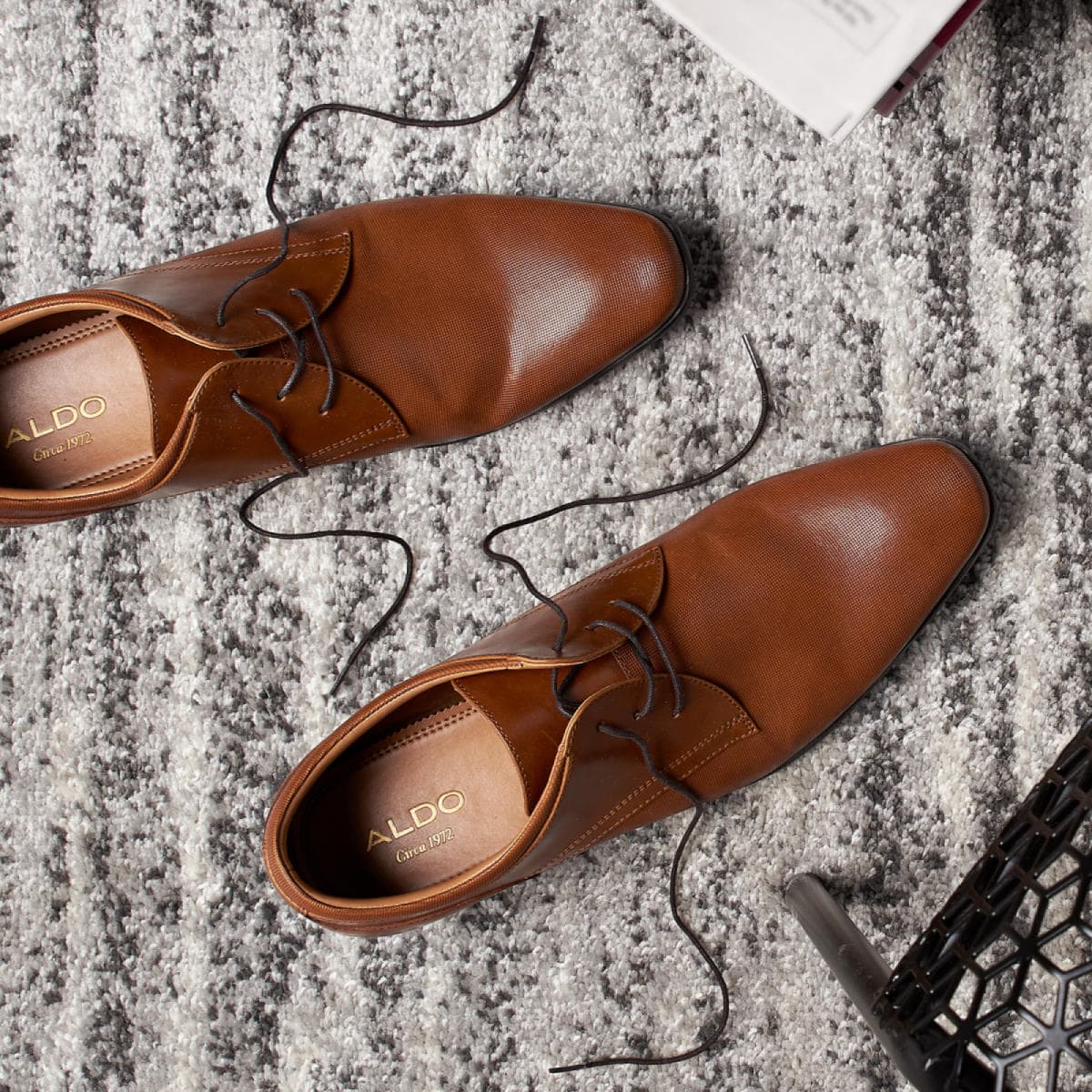 aldo cognac dress shoes