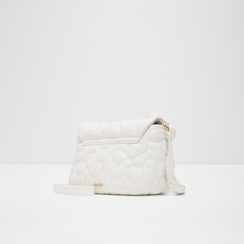 fflowerpuffy cartera de mujer-blanco_white