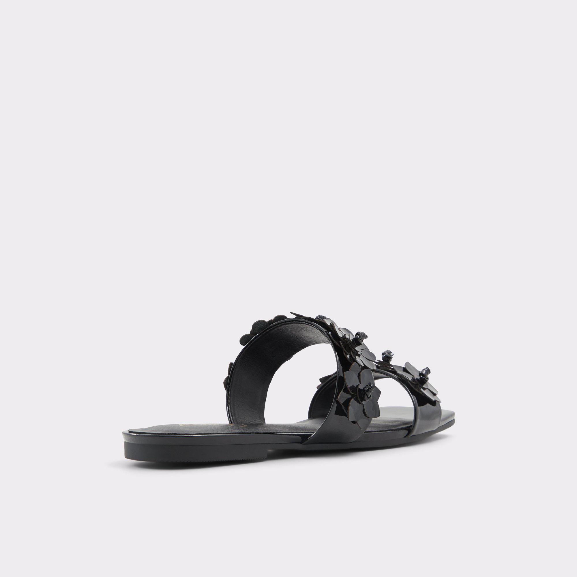 Fiore Black Women's Flat Sandals | ALDO Canada