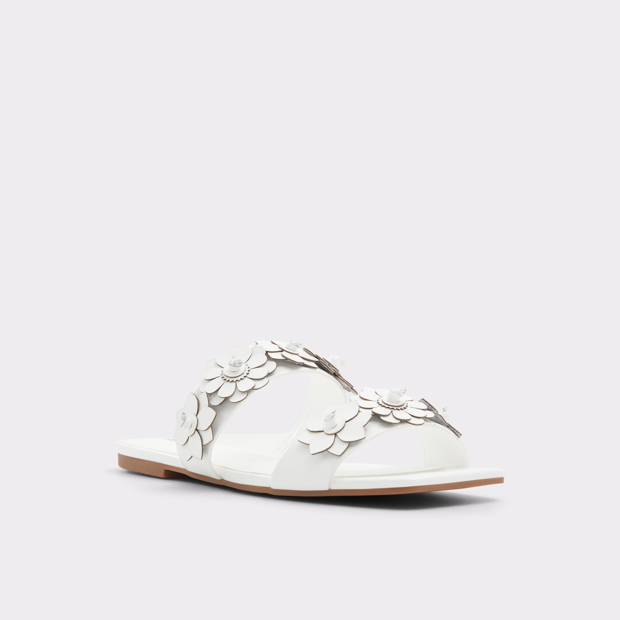 Fiore White/Bone Women's Flat Sandals | ALDO Canada