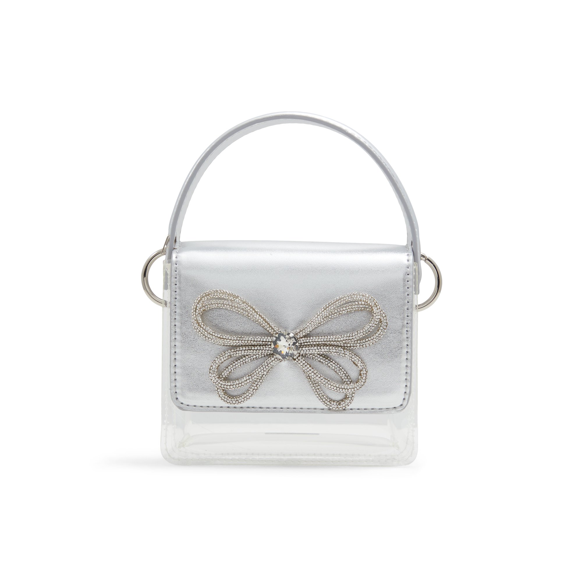 ALDO Fleurix - Women's Mini Bag Handbag - Silver
