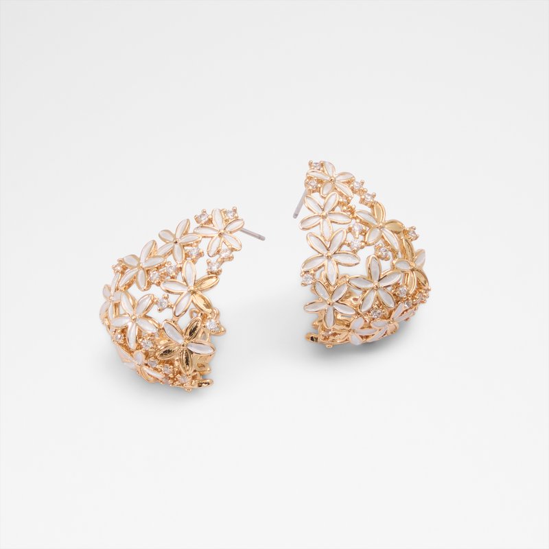 flowerpearl arete de mujer-blanco_white