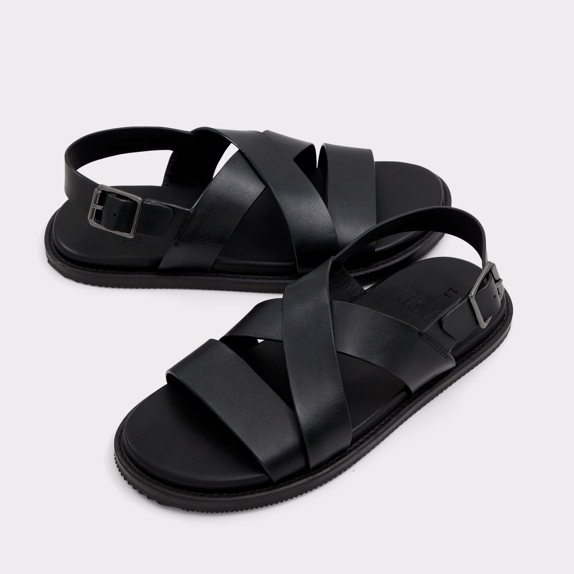 Fredo Black Men's Sandals & Slides | ALDO Canada