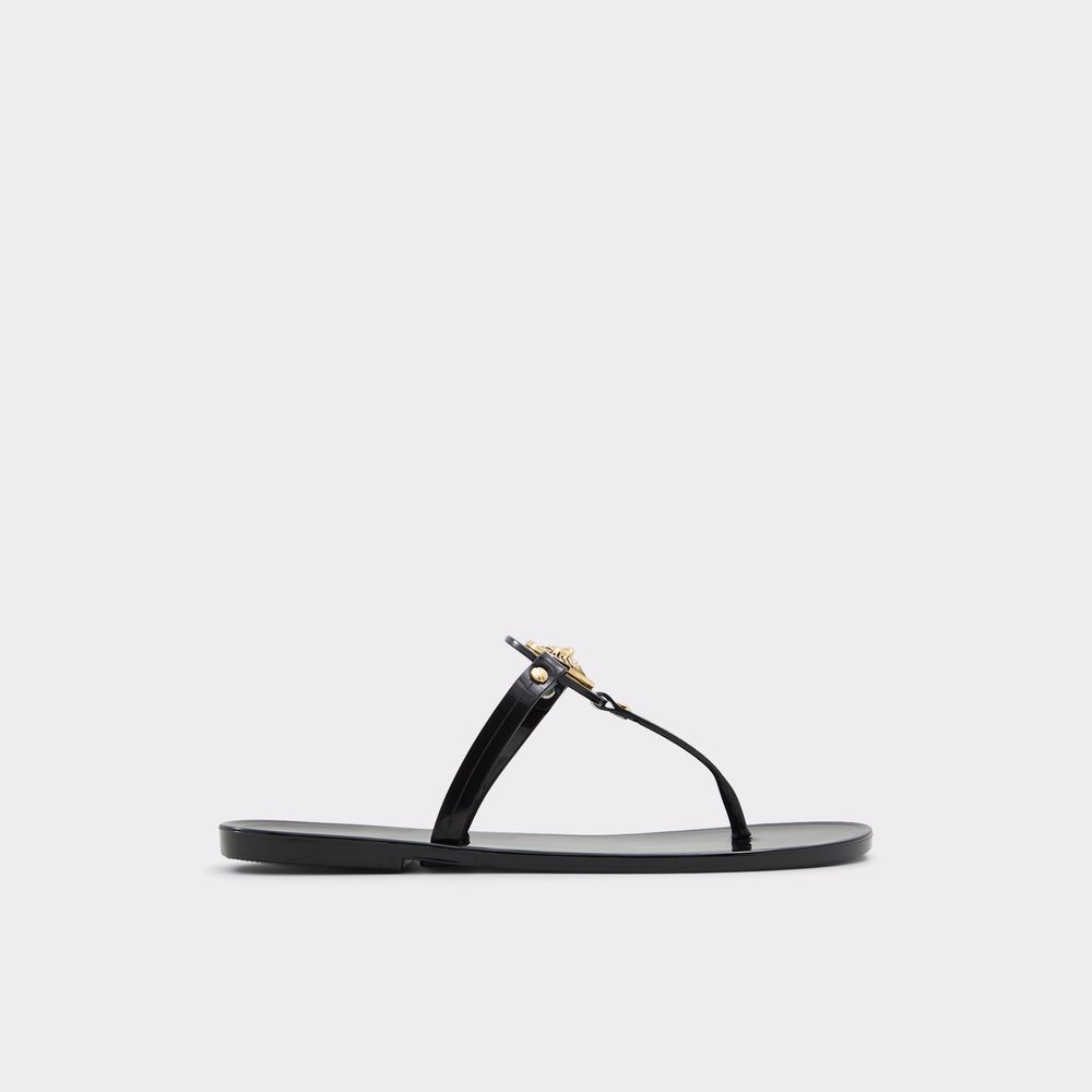 Gannaelden Black/Gold Multi Women's Flat Sandals | ALDO Canada