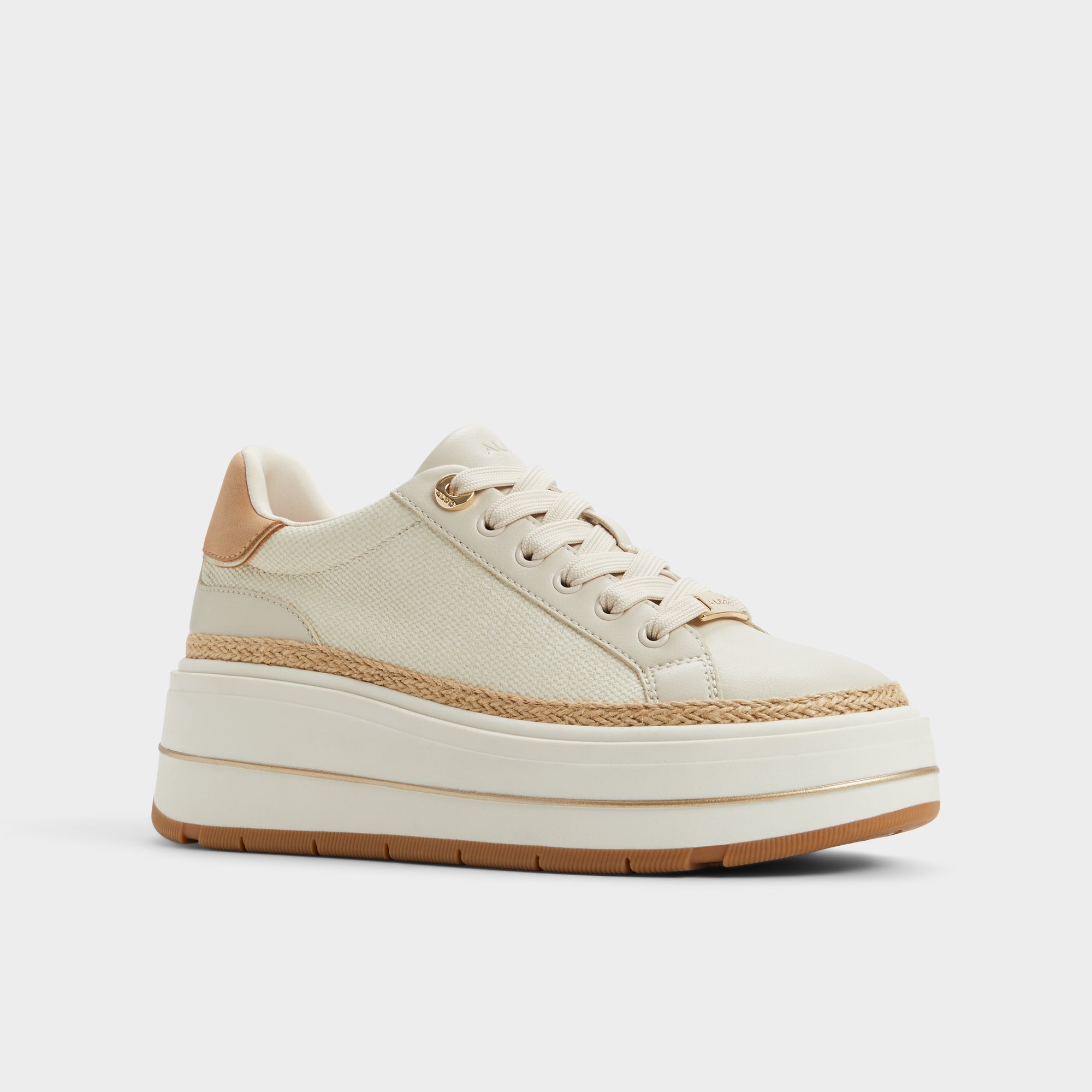 【ALDO】ナチュラル☆Garelia☆ウェッジ・厚底スニーカー Garelia Cream Women's Platform and wedge sneakers | ALDO US