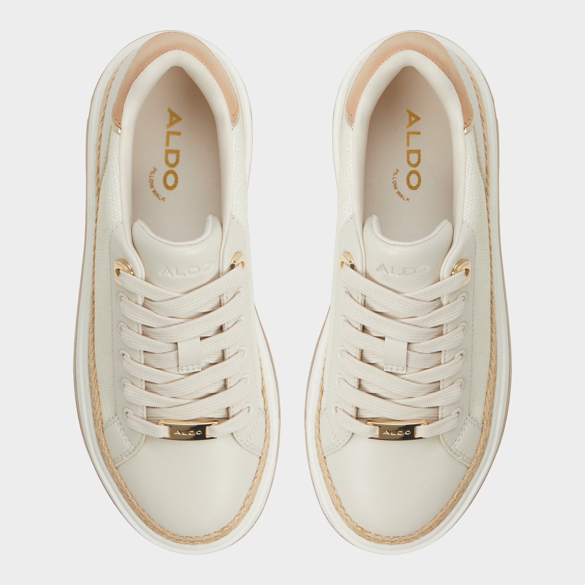 【ALDO】ナチュラル☆Garelia☆ウェッジ・厚底スニーカー Garelia Cream Women's Platform and wedge sneakers | ALDO US