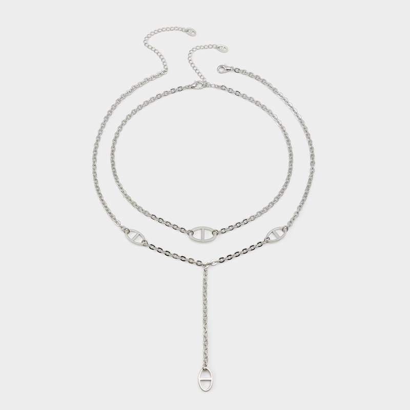 glamourea collar de mujer-plateado_silver glamourea collar de mujer-plateado_silver