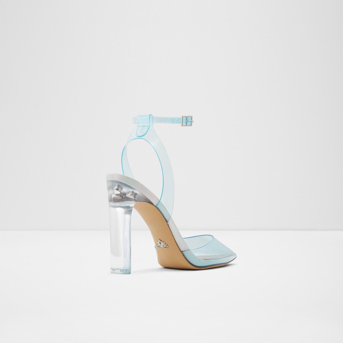 glass slipper high heels