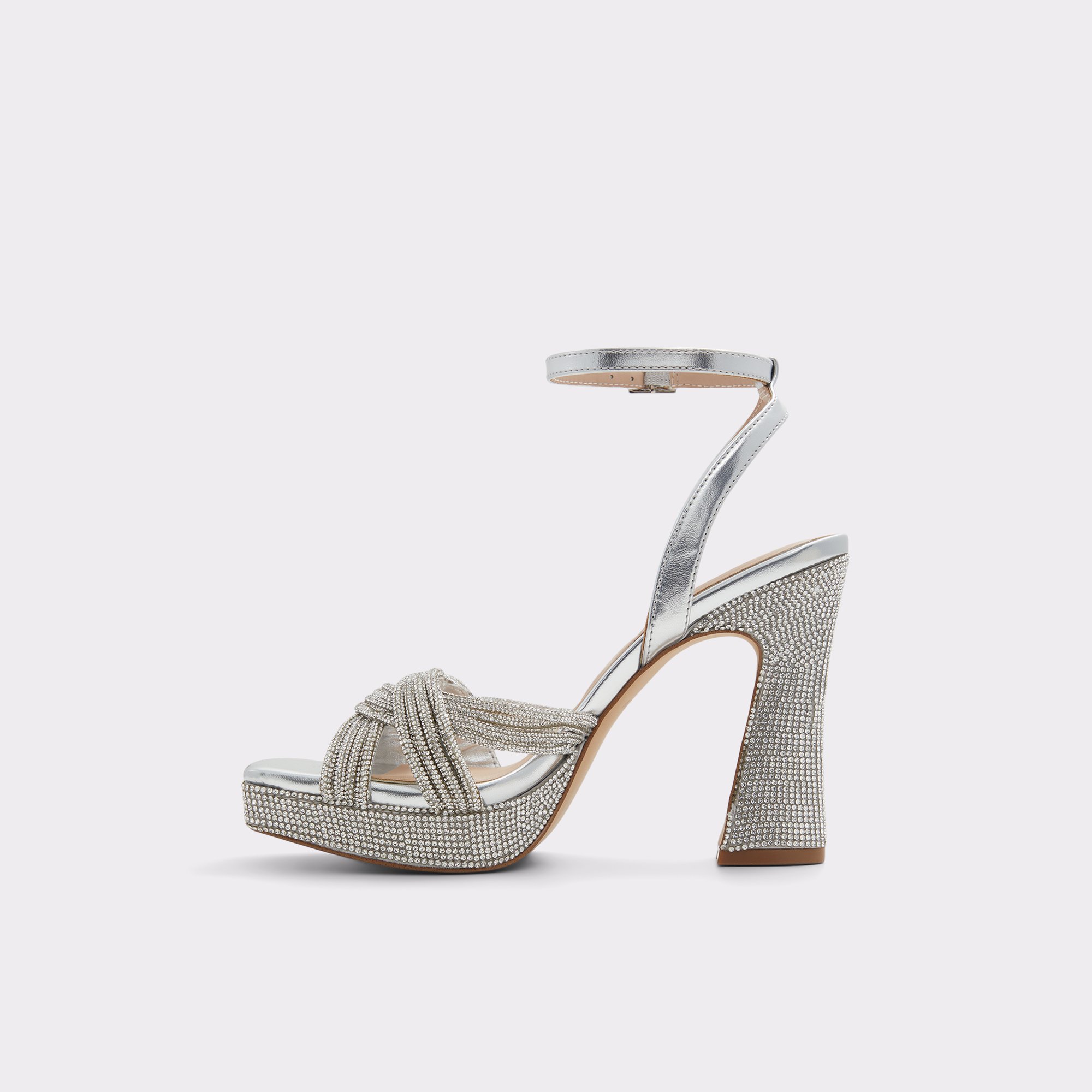 Glimma Silver Women's Strappy sandals | ALDO US