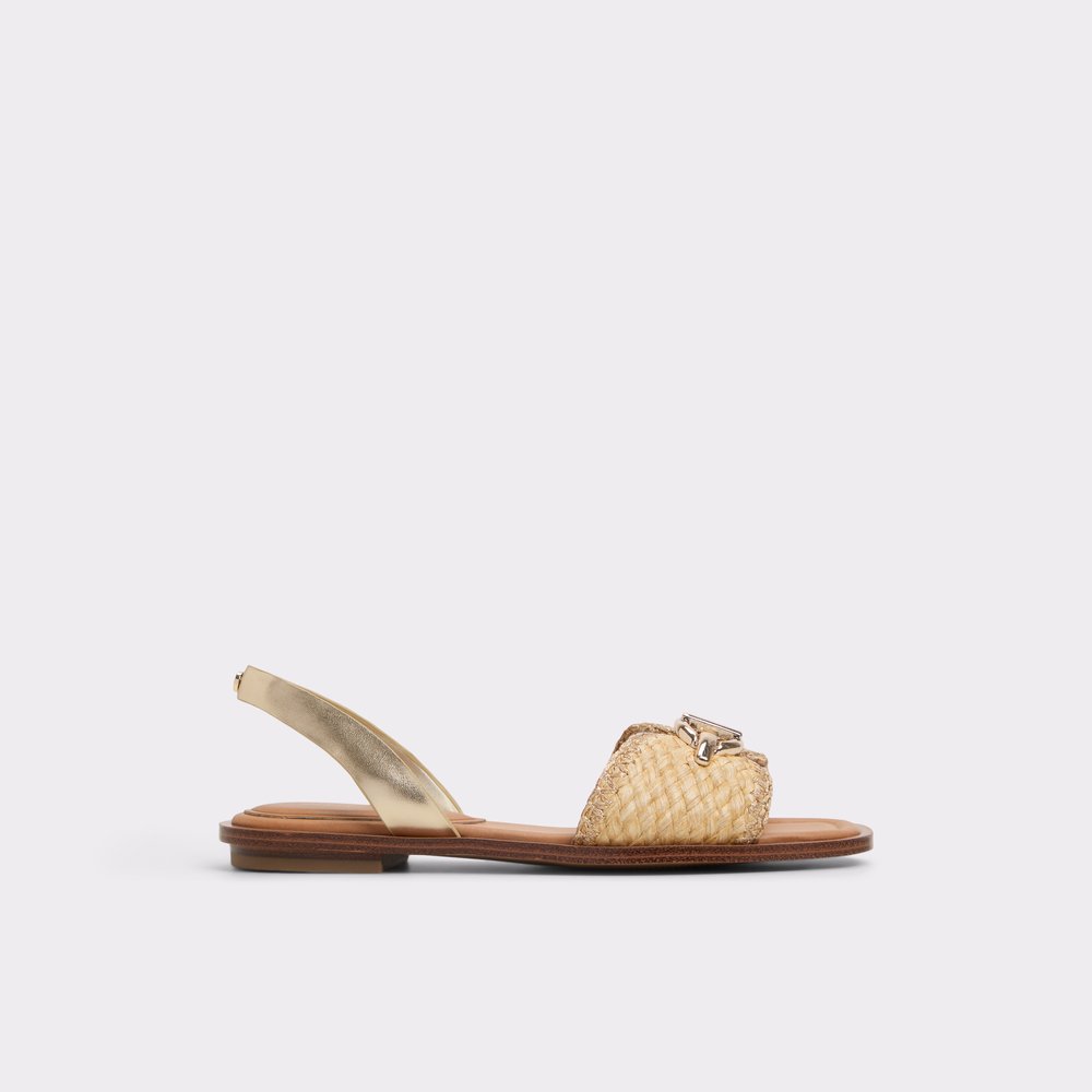 シューズ・サンダルその他 ALYSI Woman Flat sandals Gold 305648P5110 GLD conchiglia_gold_711-002-