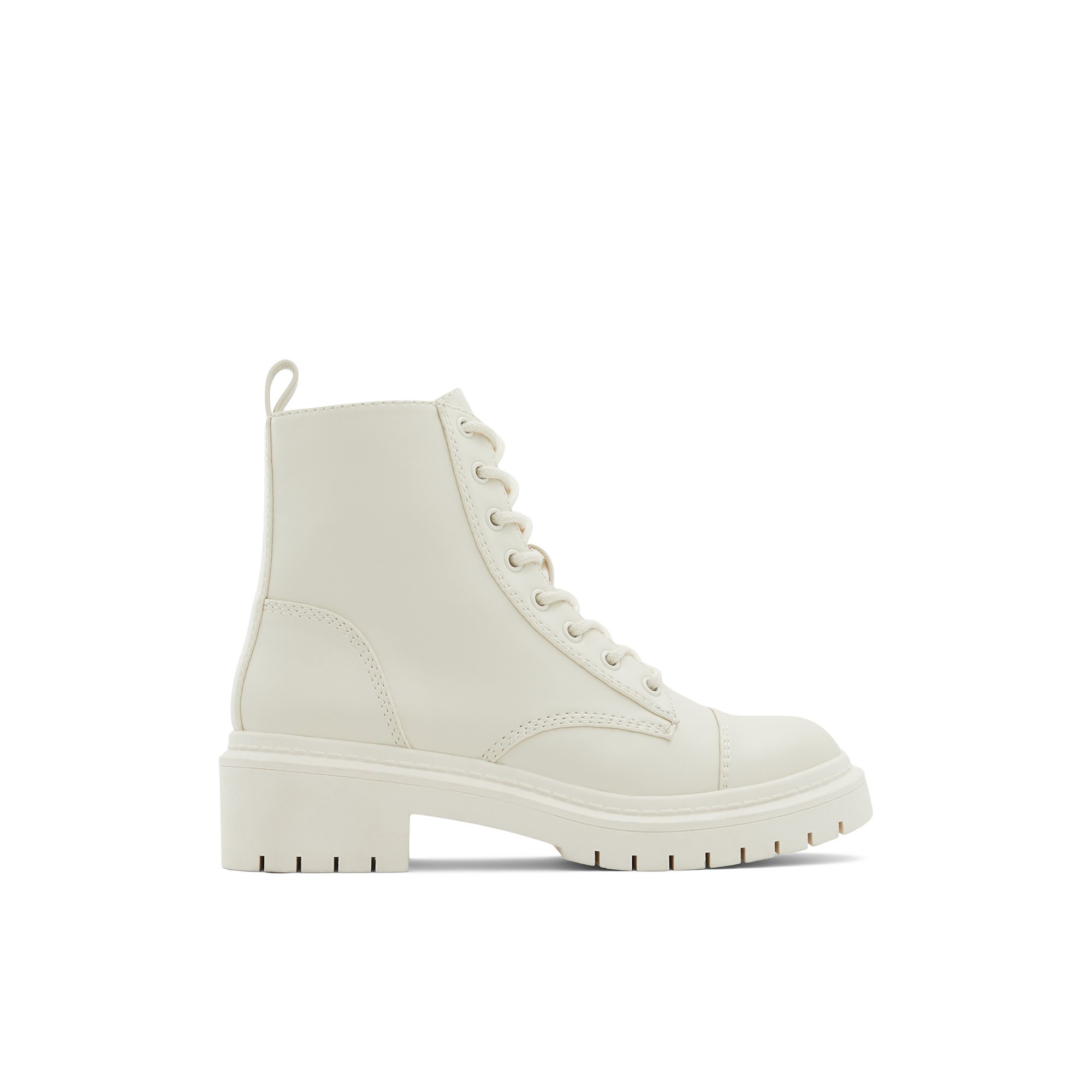 Aldo Goer Lace Up Boots In White