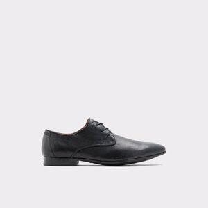 Guaran Black Leather Smooth Men's Lace 