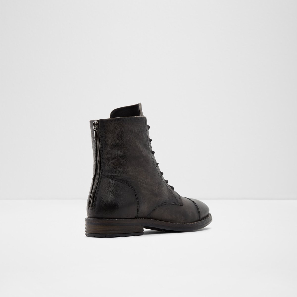 aldo black combat boots