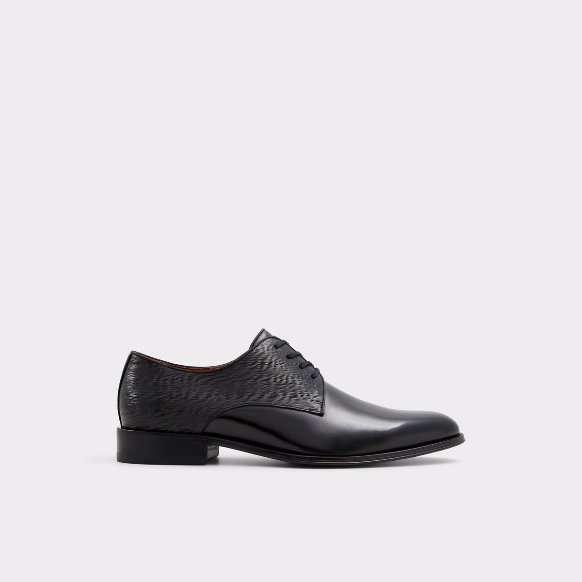 Halbart Black Leather Embossed Men's Oxfords & Lace-ups | ALDO Canada