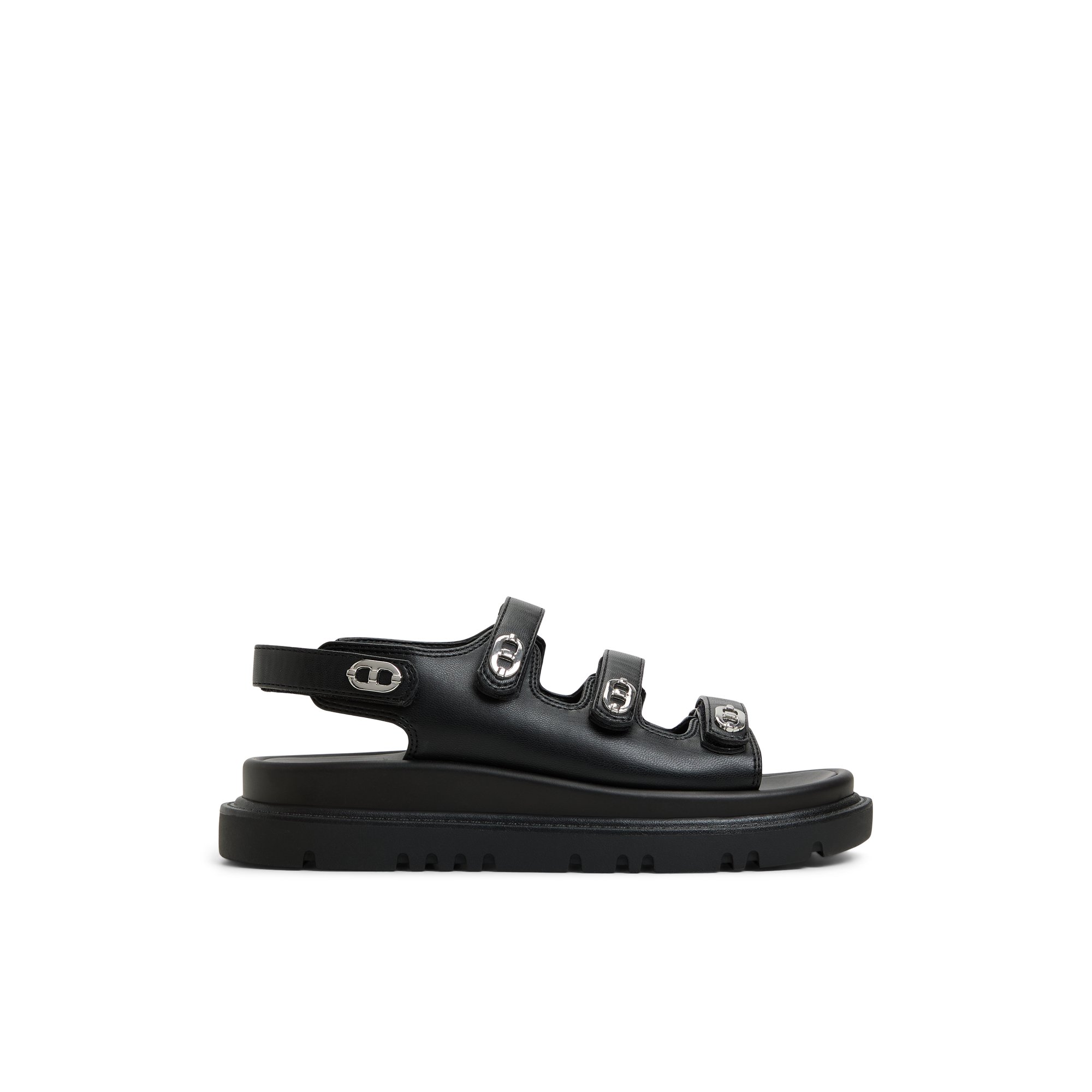 ALDO Halendar - Women's Footbed Sandal Sandals - Black, Size 5