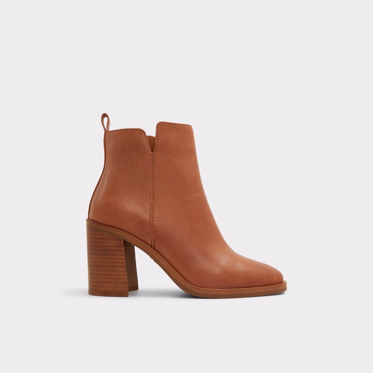 Cognac booties best sale