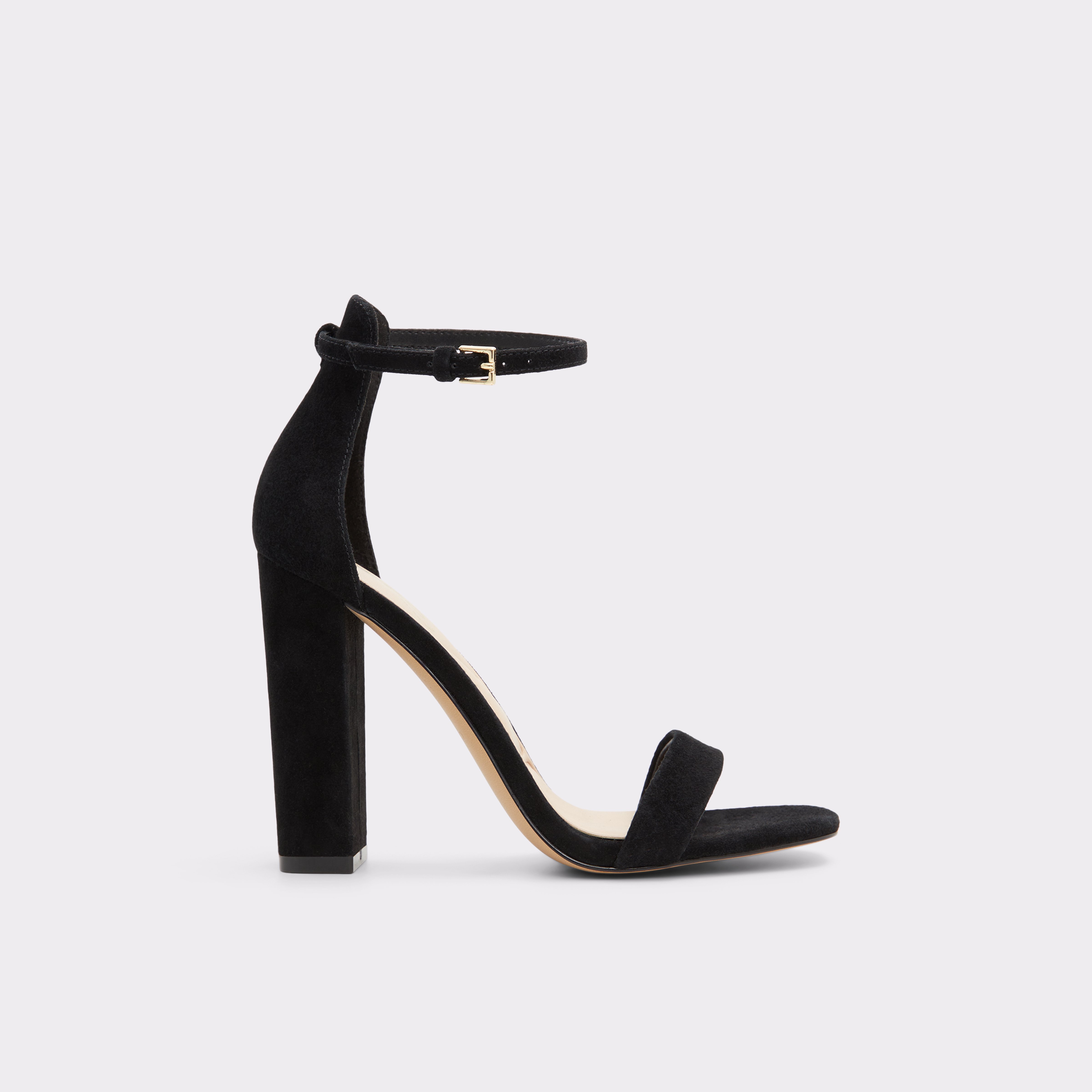 Black suede sandals block heel hotsell