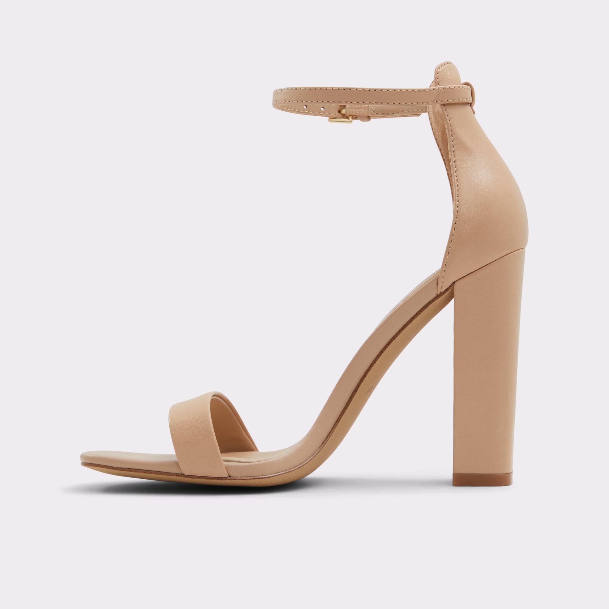 Hazelia Beige Leather Smooth Women's Strappy sandals | ALDO Canada