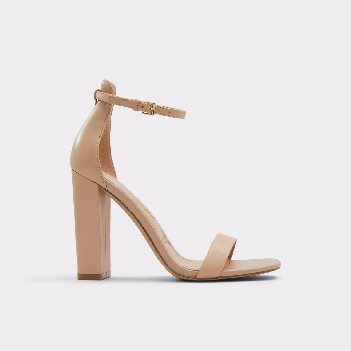 Hazelia Beige Leather Smooth Women's Strappy sandals | ALDO Canada