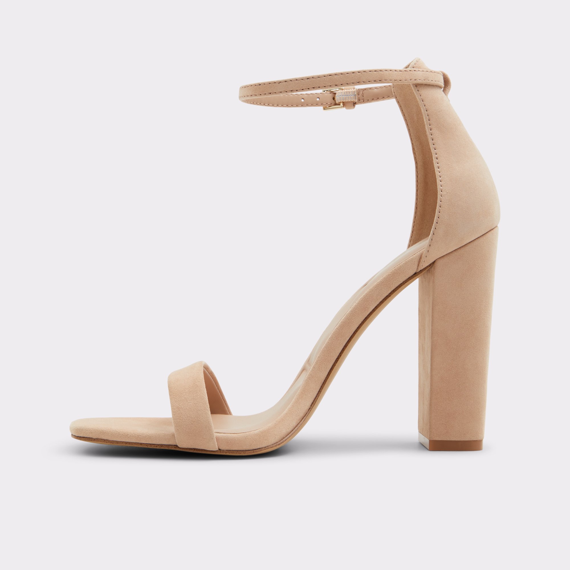 Hazelia Beige Leather Suede Women's Block Heels | ALDO Canada