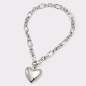 [LLOYD] 韓国☆Silver☆Volume Heart Silver Necklace LLOYD Silver Awesome Heart Necklace 1ea [LLOYD X DISNEY