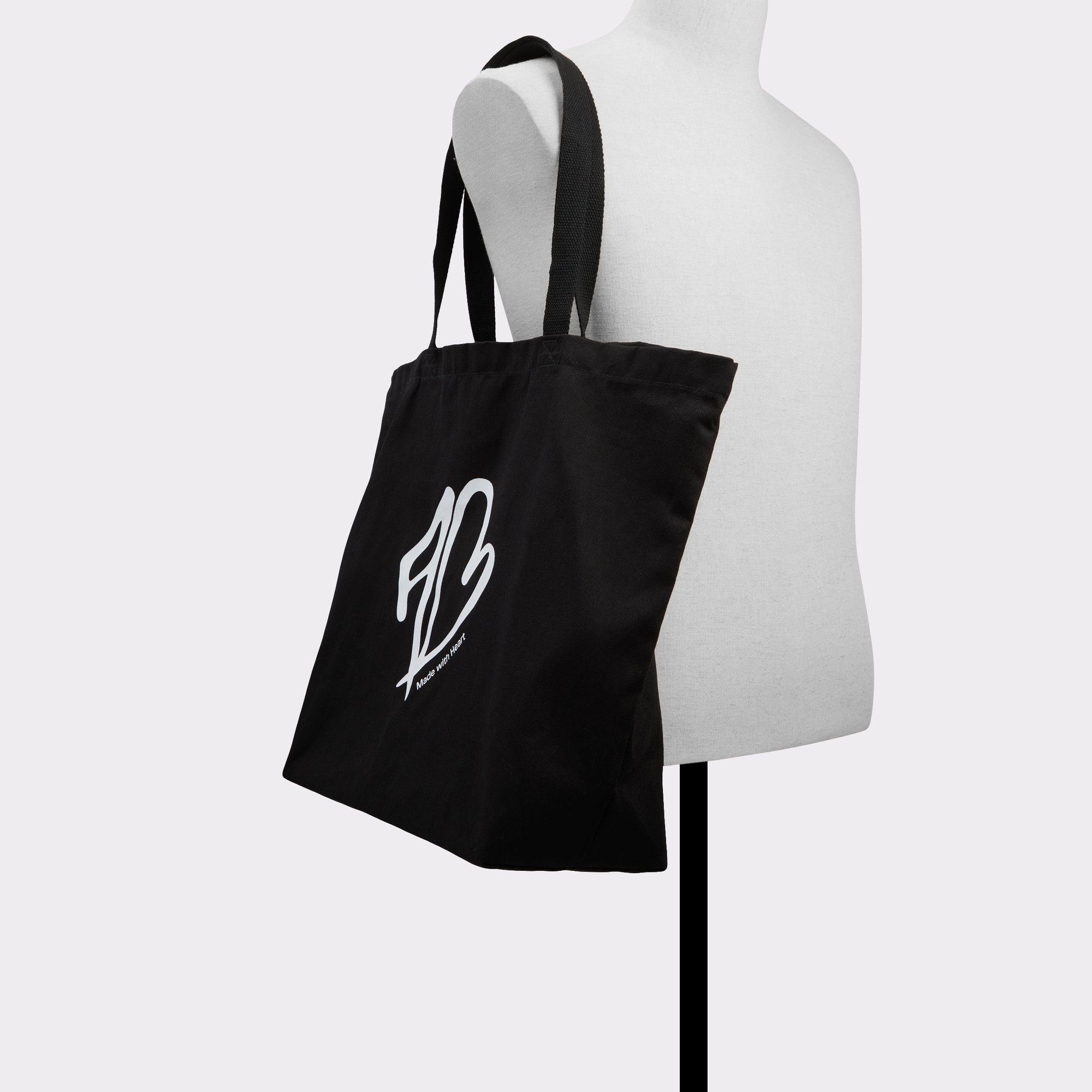 Made With Heart Tote Black/White  Tote & Satchel bags | ALDO US