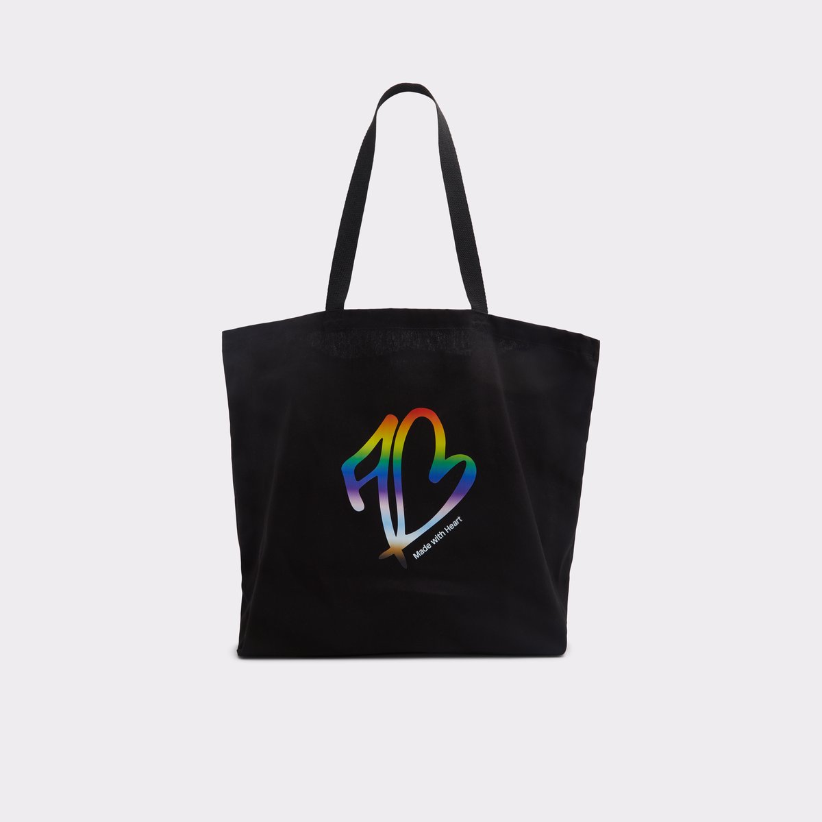 Made With Heart Tote Black Graphic  Tote & Satchel bags | ALDO Canada