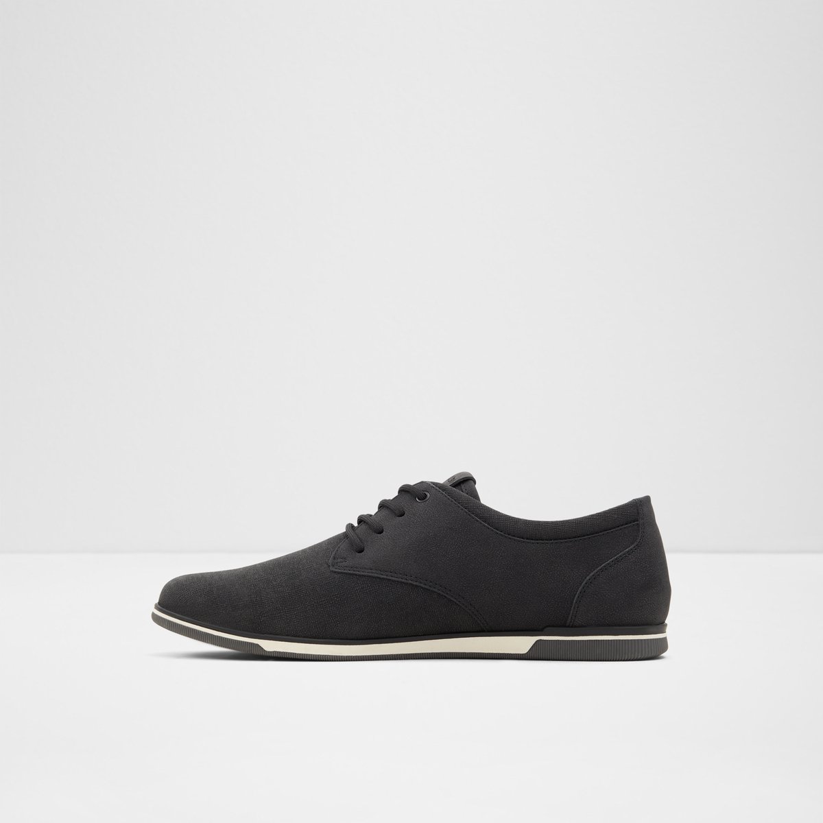 Heron Black Synthetic Embossed Men's Casual Shoes | ALDO Canada