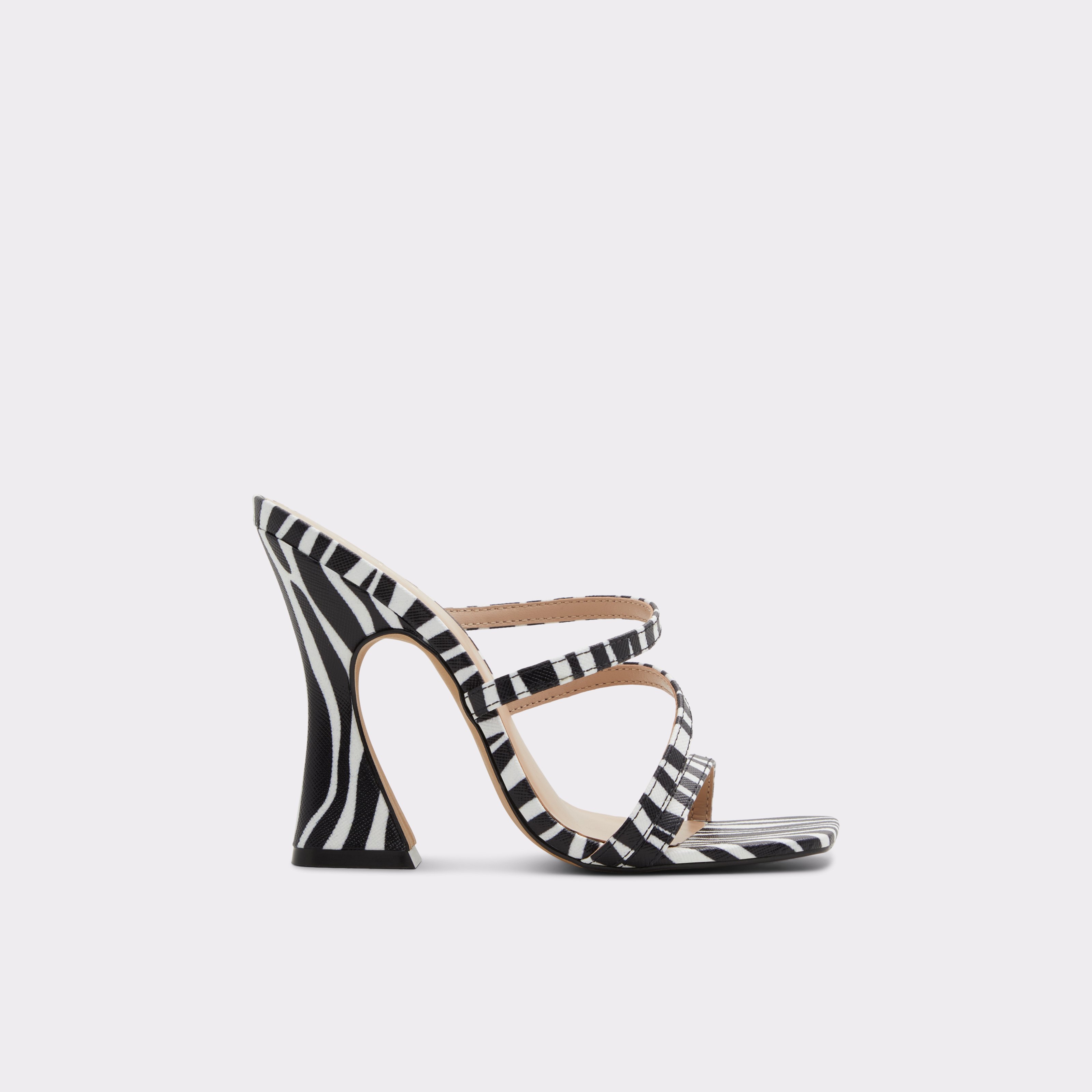 Hugar Black-White Women's Mule Shoes | ALDO US