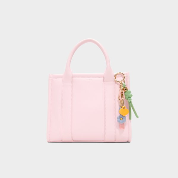 ALDO ■パルリリ バケットバッグ - ホワイト オーバーフロー A'GEM/9 × .kom『VARZAR/バザール』Stud drop over fit bucket