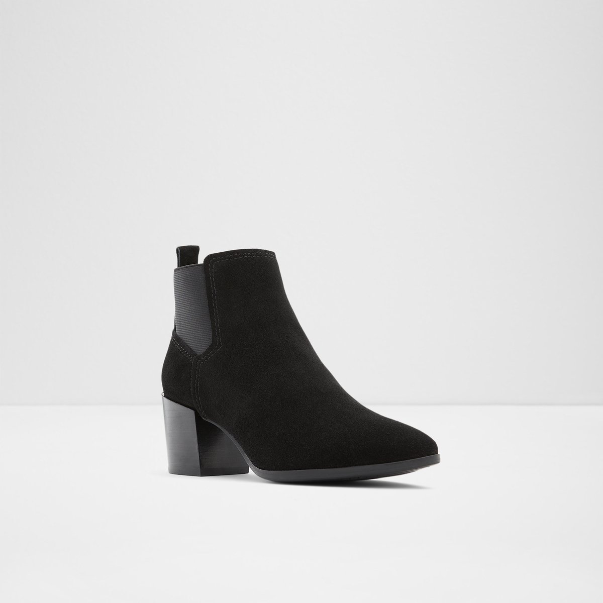 Ibelimma Black Leather Suede Women's Ankle Boots & Booties | Canada