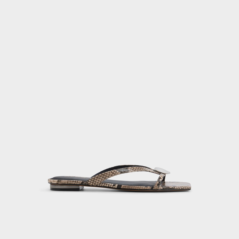 【ALDO】 ★ フラット スライド サンダル ★ ELINA ★ WHITE elina_white_100-002-