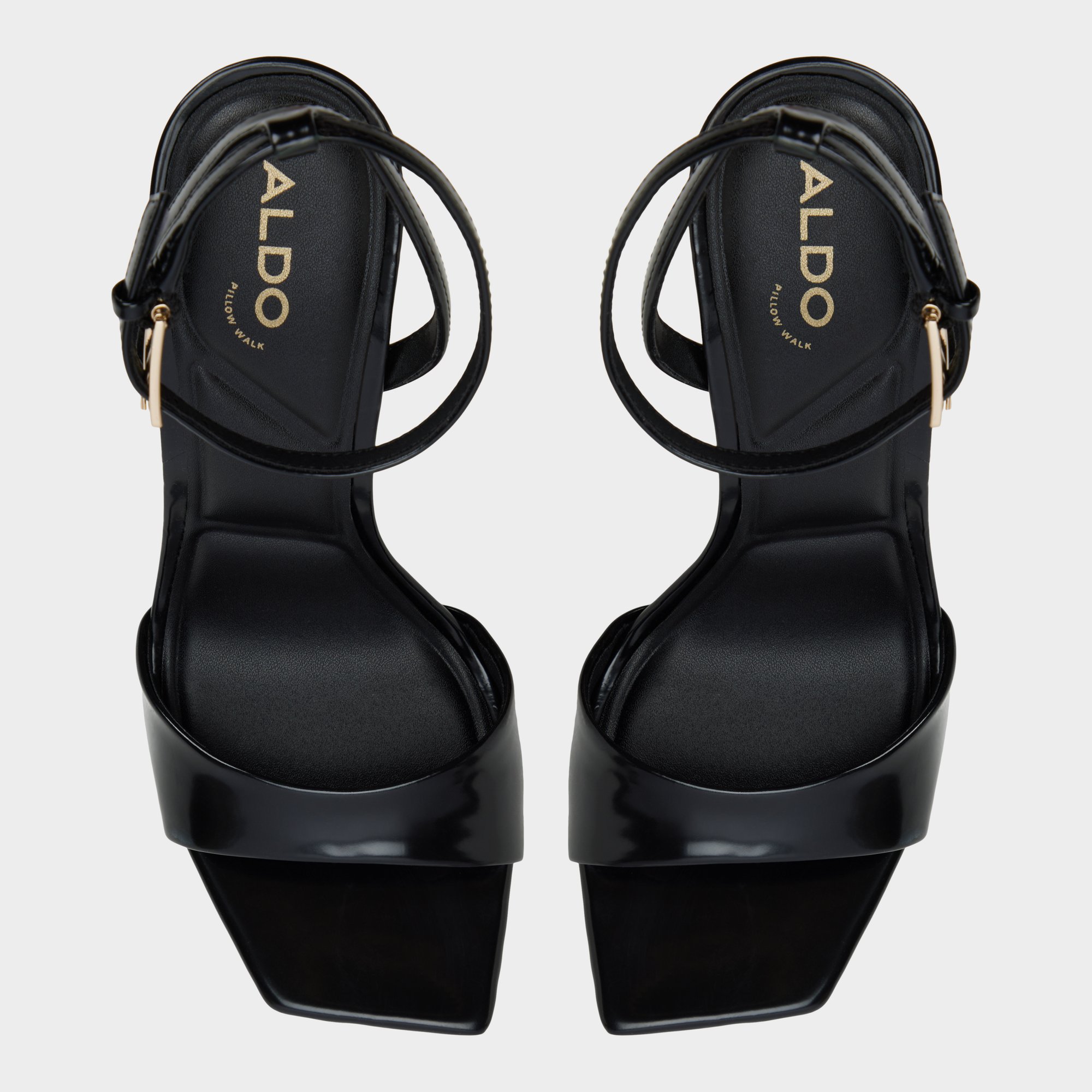 【ALDO】メタルヒール Illustrious アンクレットヒール サンダル Illustrious Black Women's Strappy Heels | ALDO US