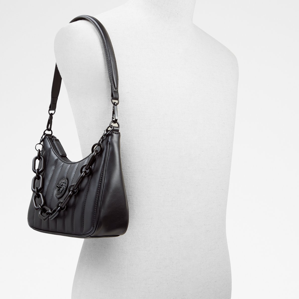 ALDO Women's Powsy Top Handle Bag, Black Overflow: Handbags