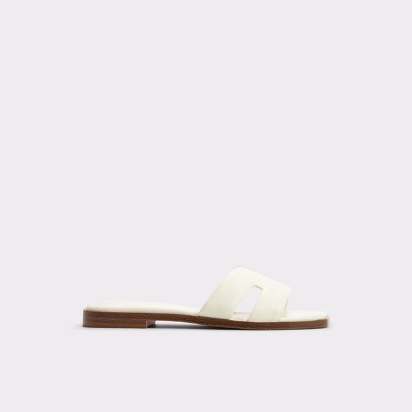 【ALDO】 ★ フラット スライド サンダル ★ ELINA ★ WHITE Eleny White Women's Flat Sandals | ALDO US