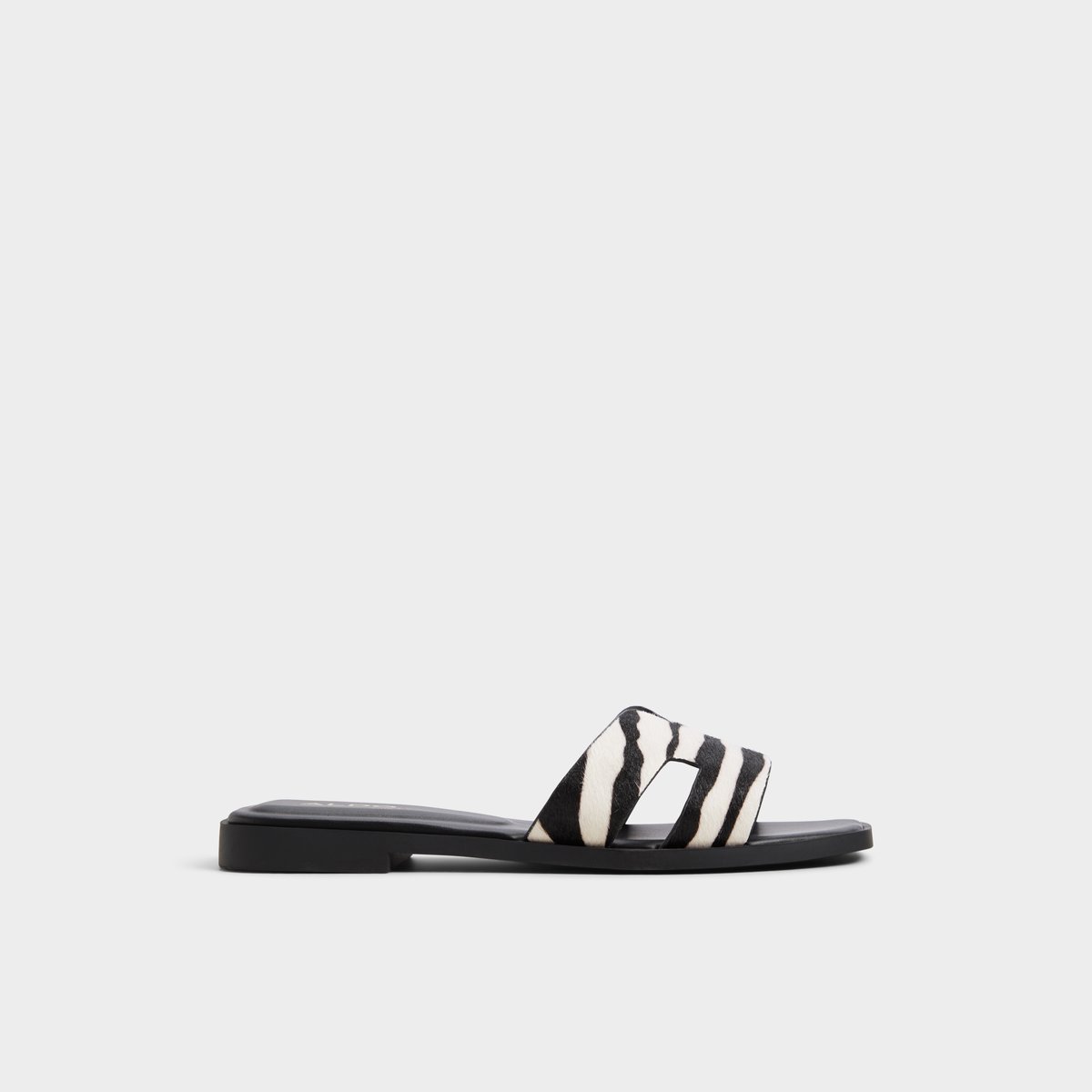 【ALDO】ポニー柄☆Itsandal☆スクウェアトュ スライドサンダル itsandal_white_122-001-