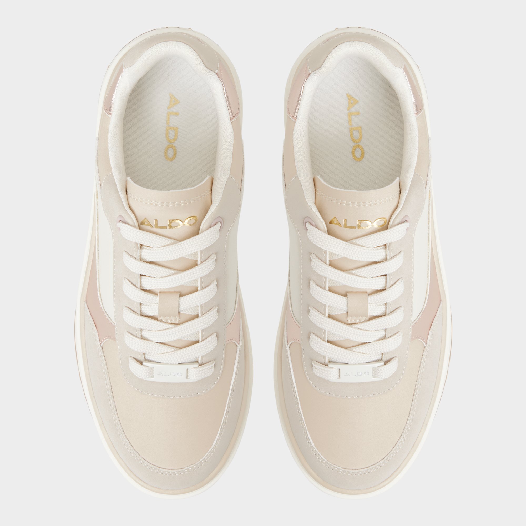 【ALDO】マルチ色☆Jaylla☆厚底・レースアップ〇スニーカー jaylla_white_110-002-