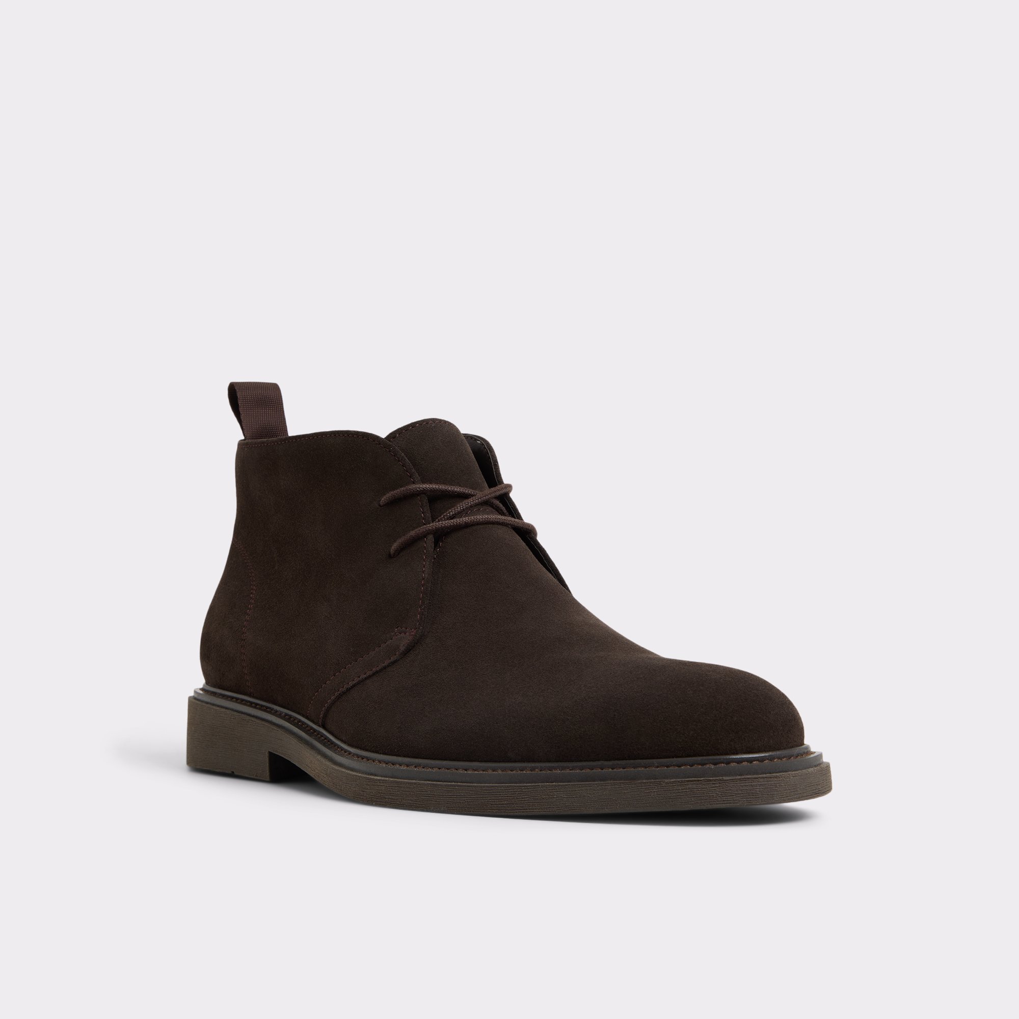 Jefrey Marron Foncé Cuir Extensible Hommes Botte Chukka | ALDO Canada
