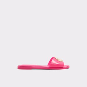 알도 ALDO Jellyicious Bright Pink Womens Flat Sandals