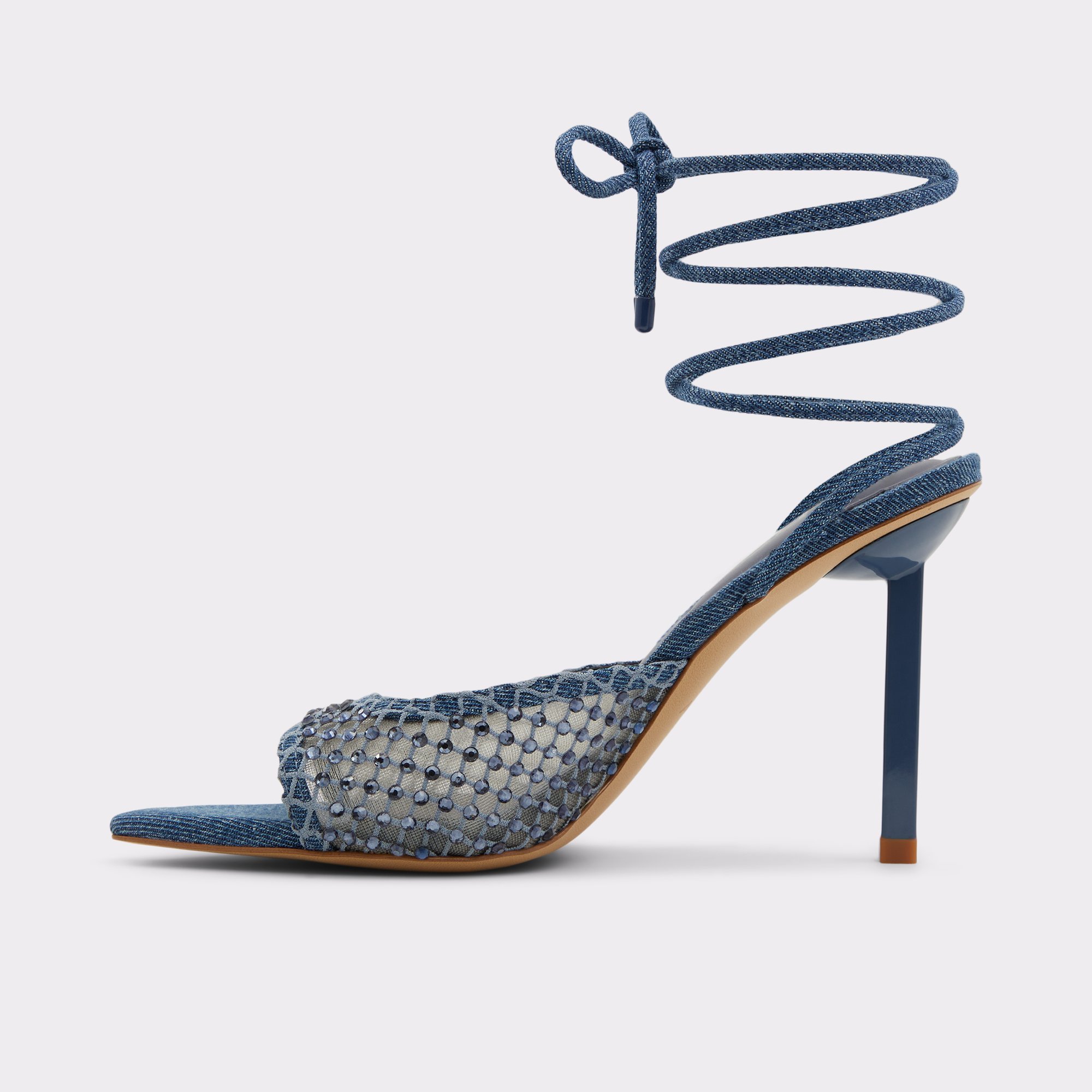 Jessamine Medium Blue Women's Heeled sandals | ALDO Canada