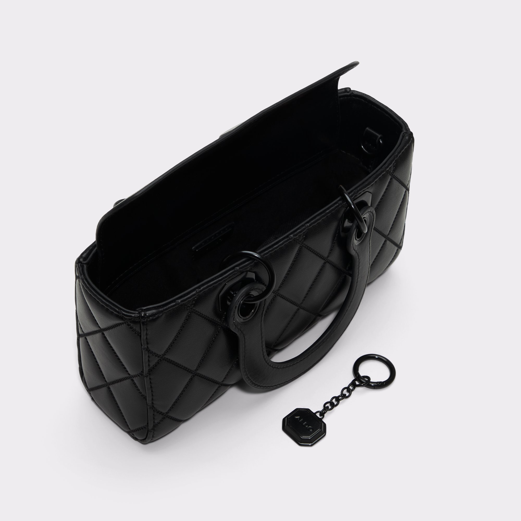 2WAY【ALDO】キルト クロスボディー サッチェルバッグ Jirajannx Jirajannx Black/Black Women's Top Handle Bags | ALDO US